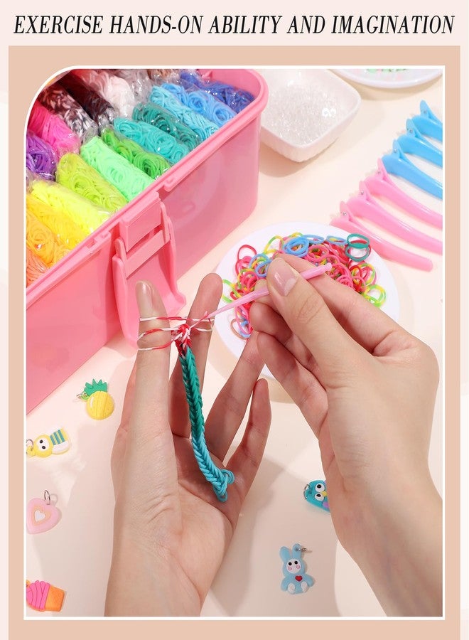 obeoby 17500+ Rubber Band Bracelet Kit with 3 Layer Transparent Container, Bracelet Kit Making Refill Kit Valentines Day Gifts for Daughter - Image 4